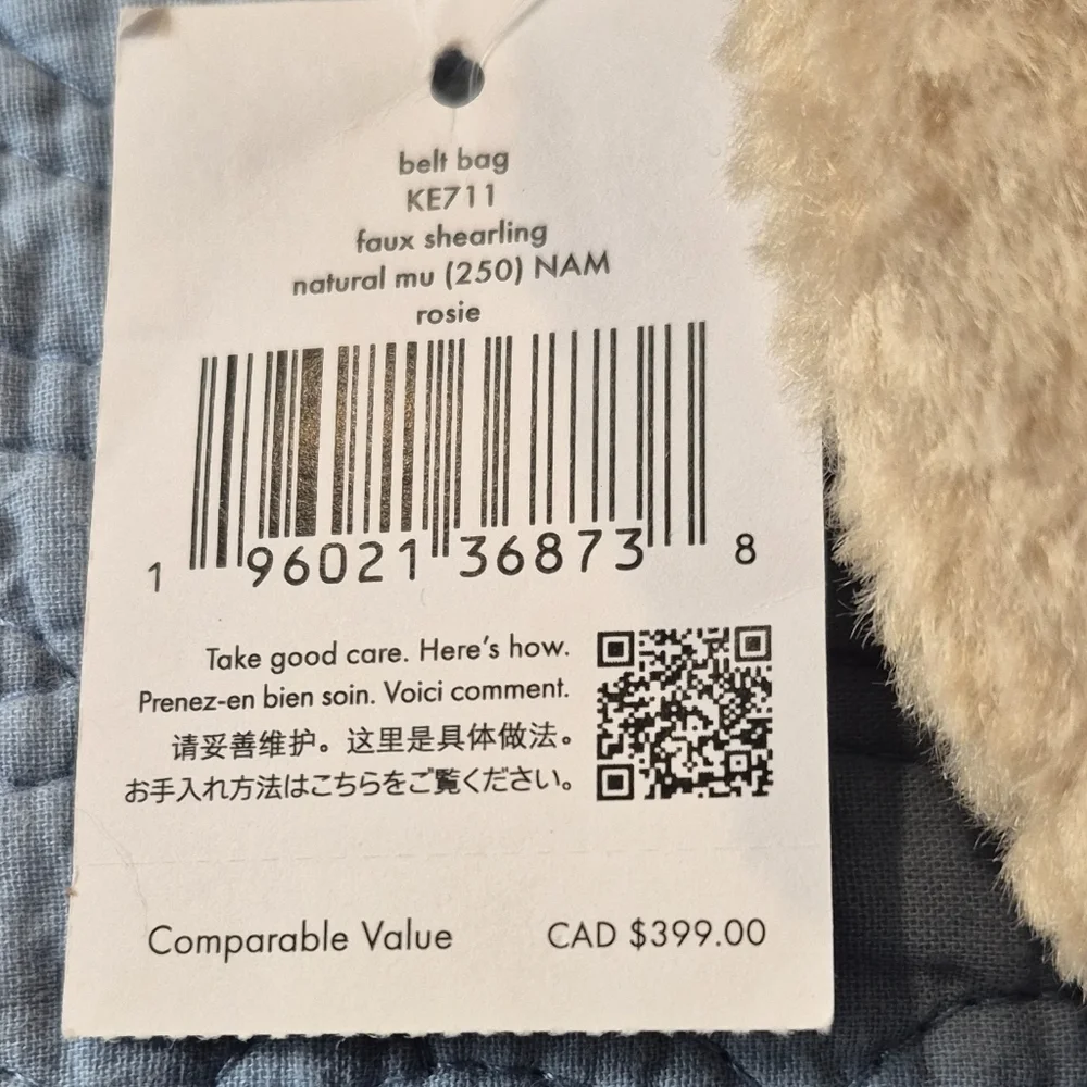 Kate Spade Cream Belt Bag